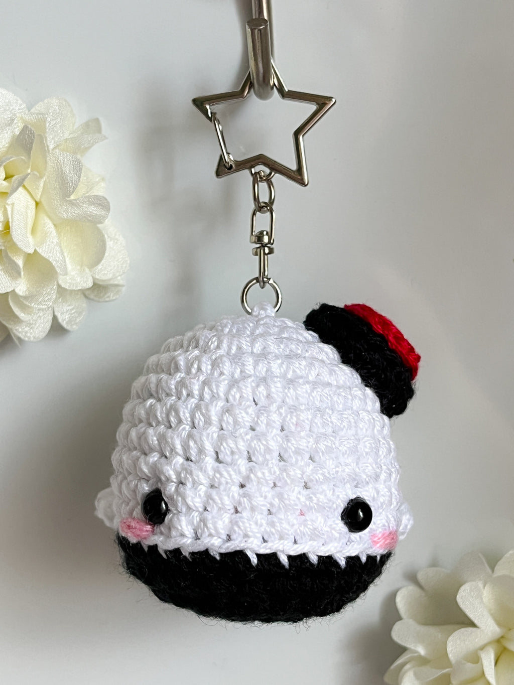Army Lightstick Inspired Crochet Whale Keyring
