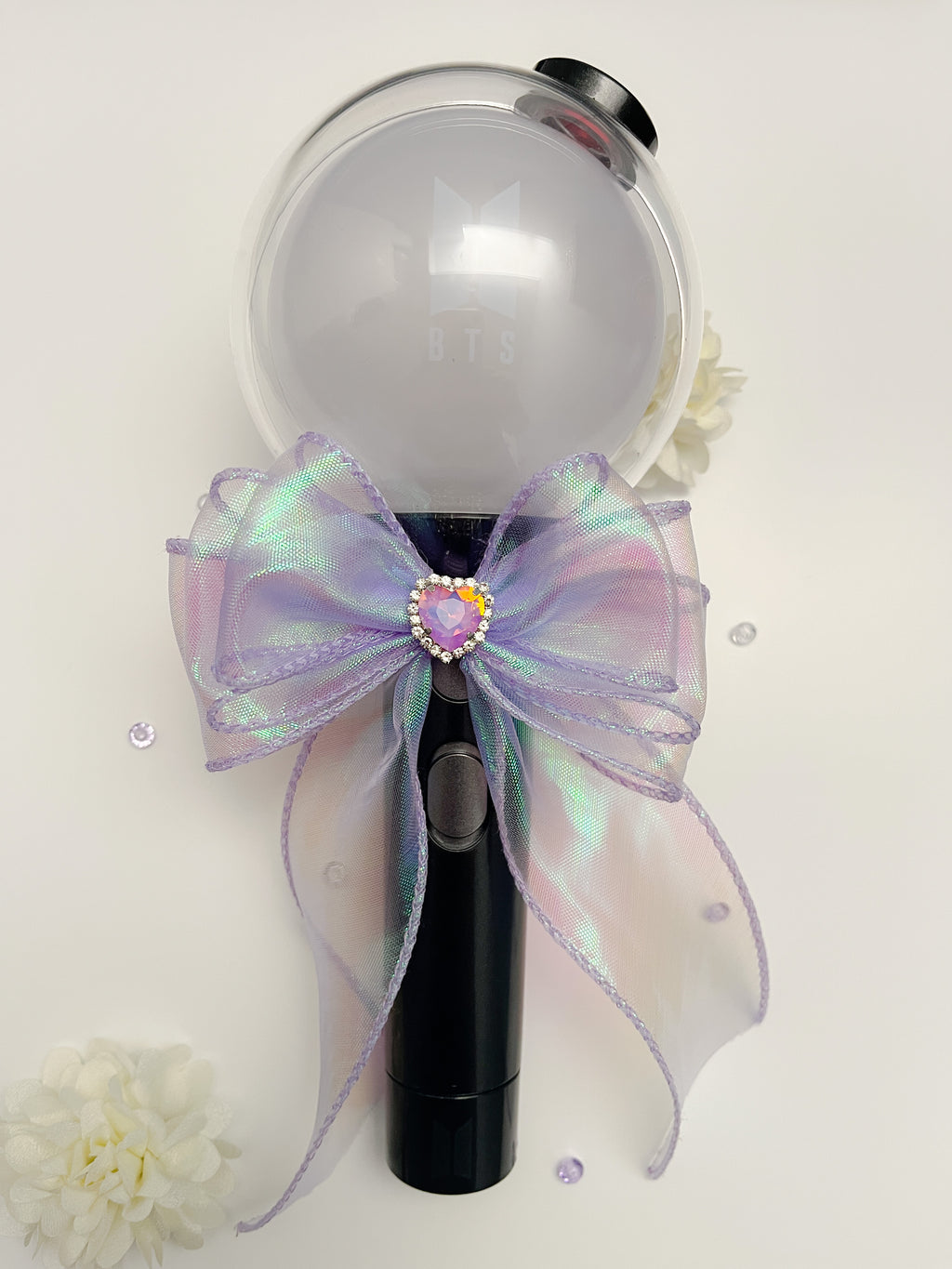 Purple lightstick bow