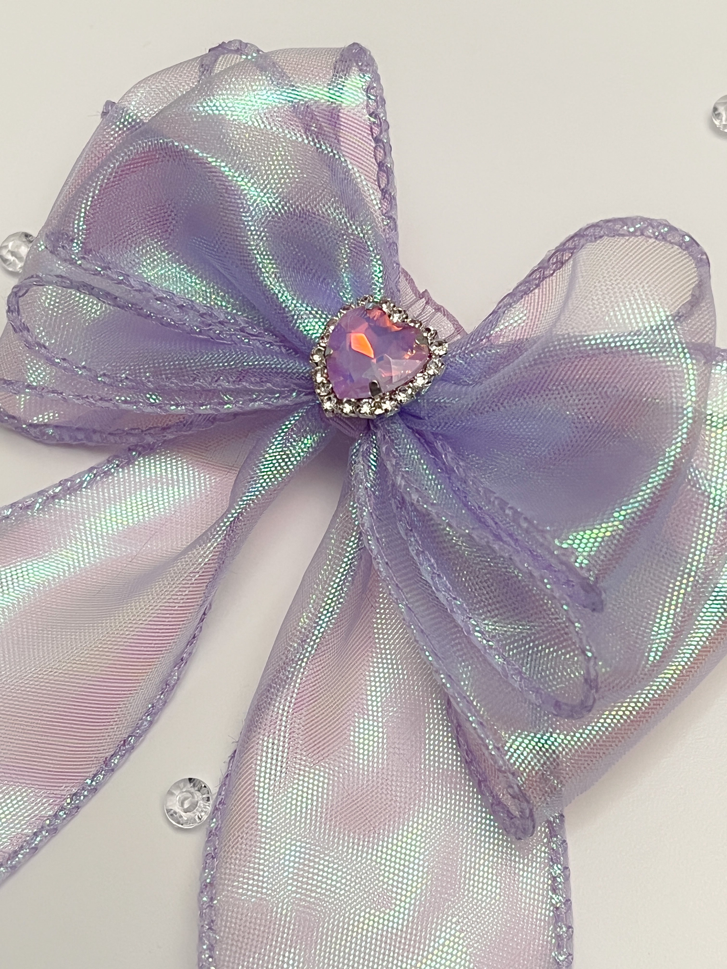 Purple lightstick bow