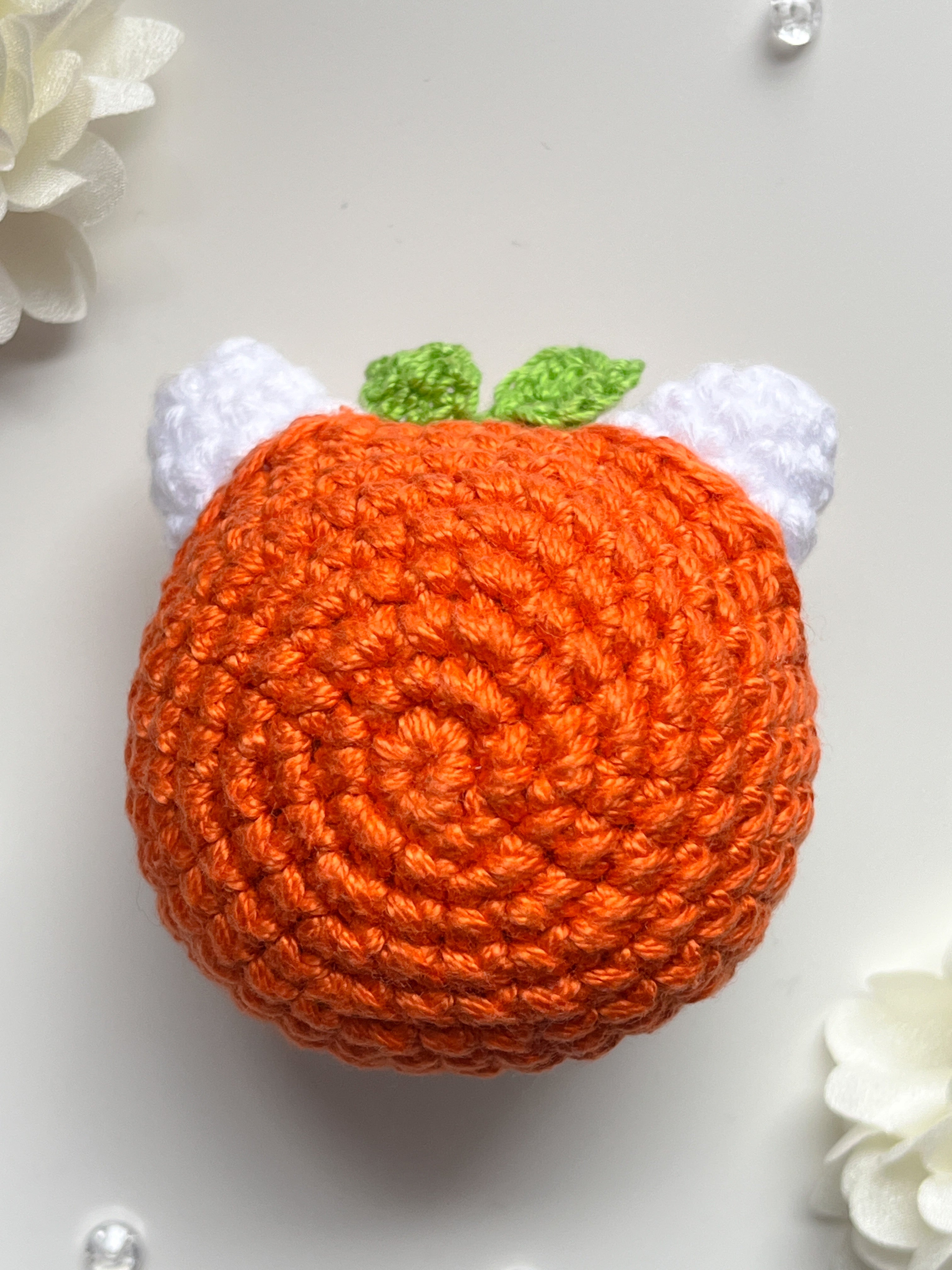 Tangerine Cat Crochet decor