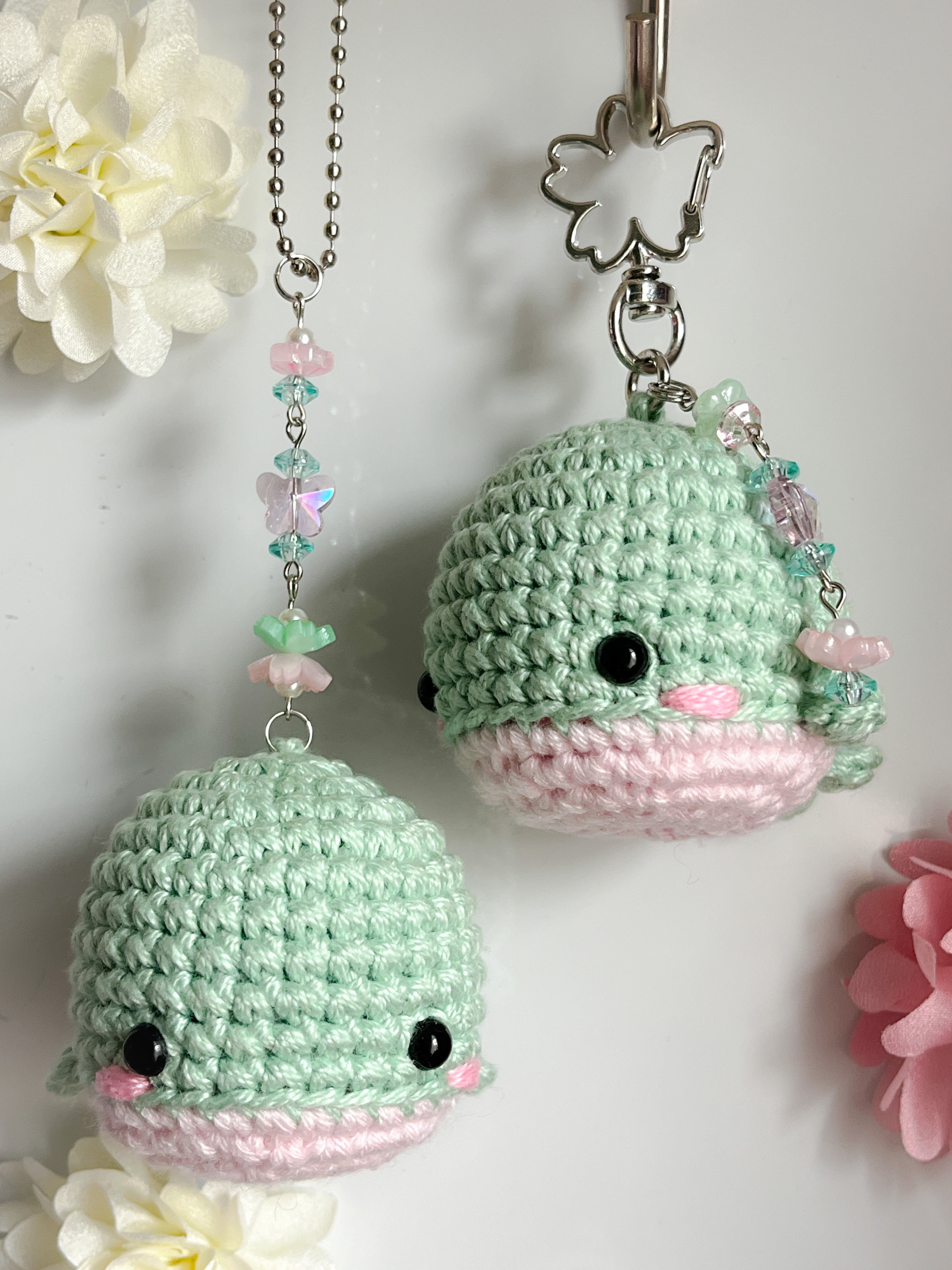 Spring Day Inspired Crochet Whale