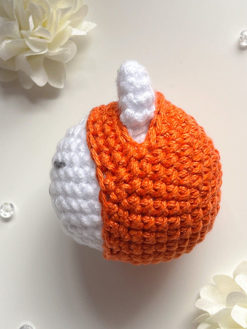 Tangerine Cat Crochet decor