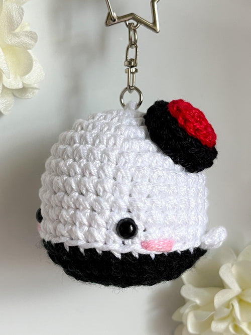 Army Lightstick Inspired Crochet Whale Keyring