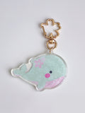 Spring Day Inspired Acrylic Whale Keyring