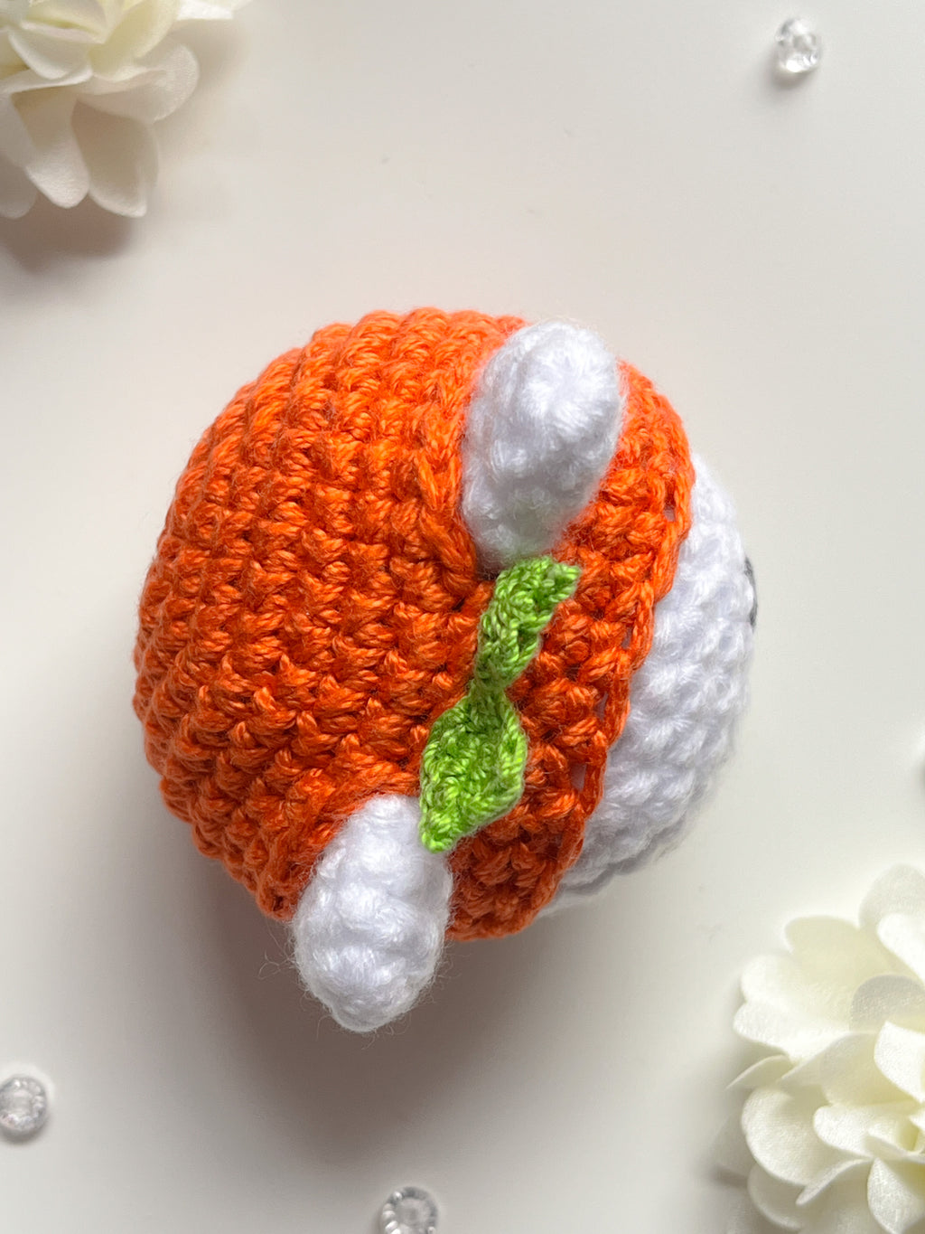 Tangerine Cat Crochet decor