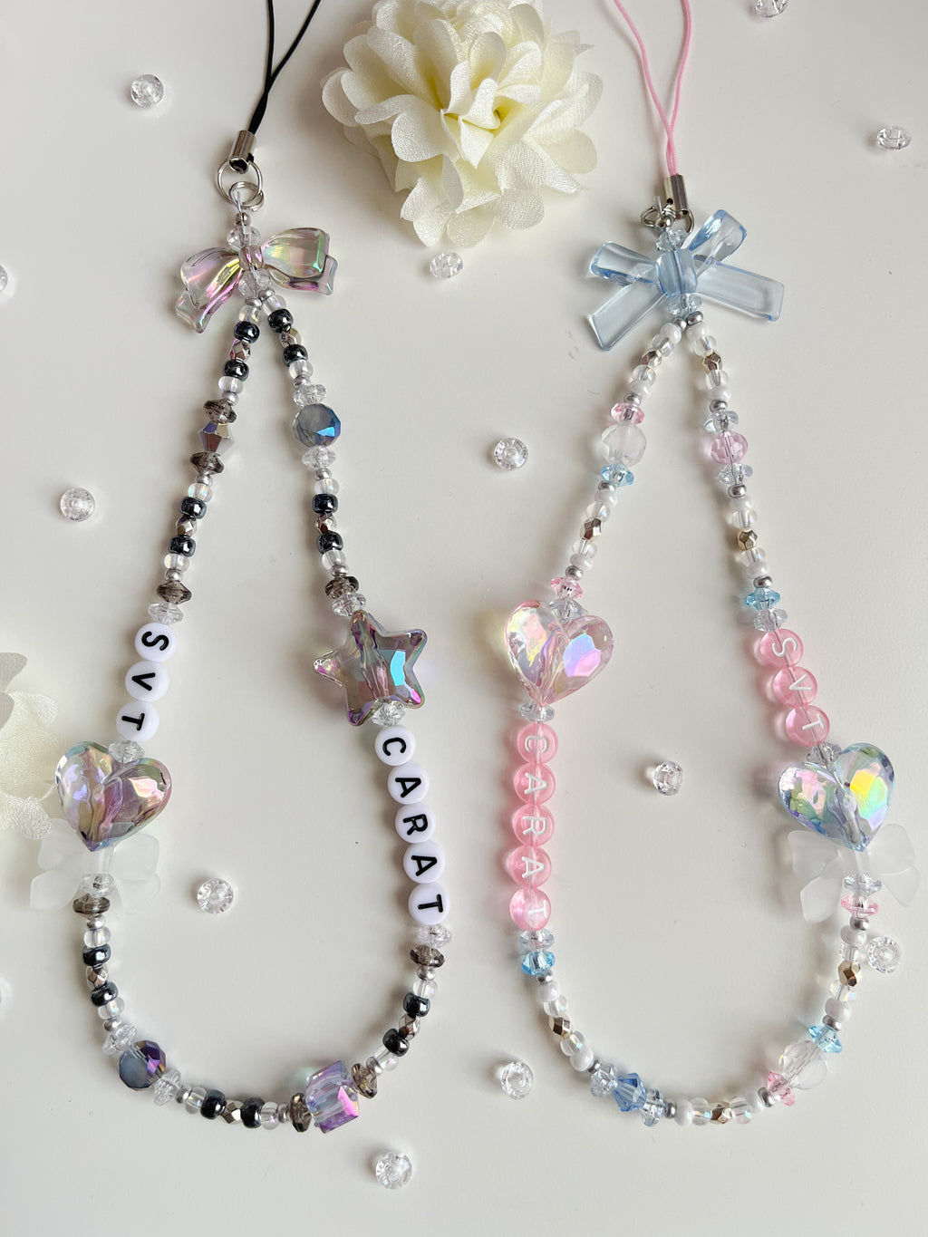 Carat Bong inspired beaded light stick wrap