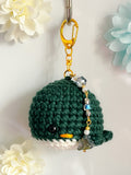 Golden Inspired Crochet Whale Keyring